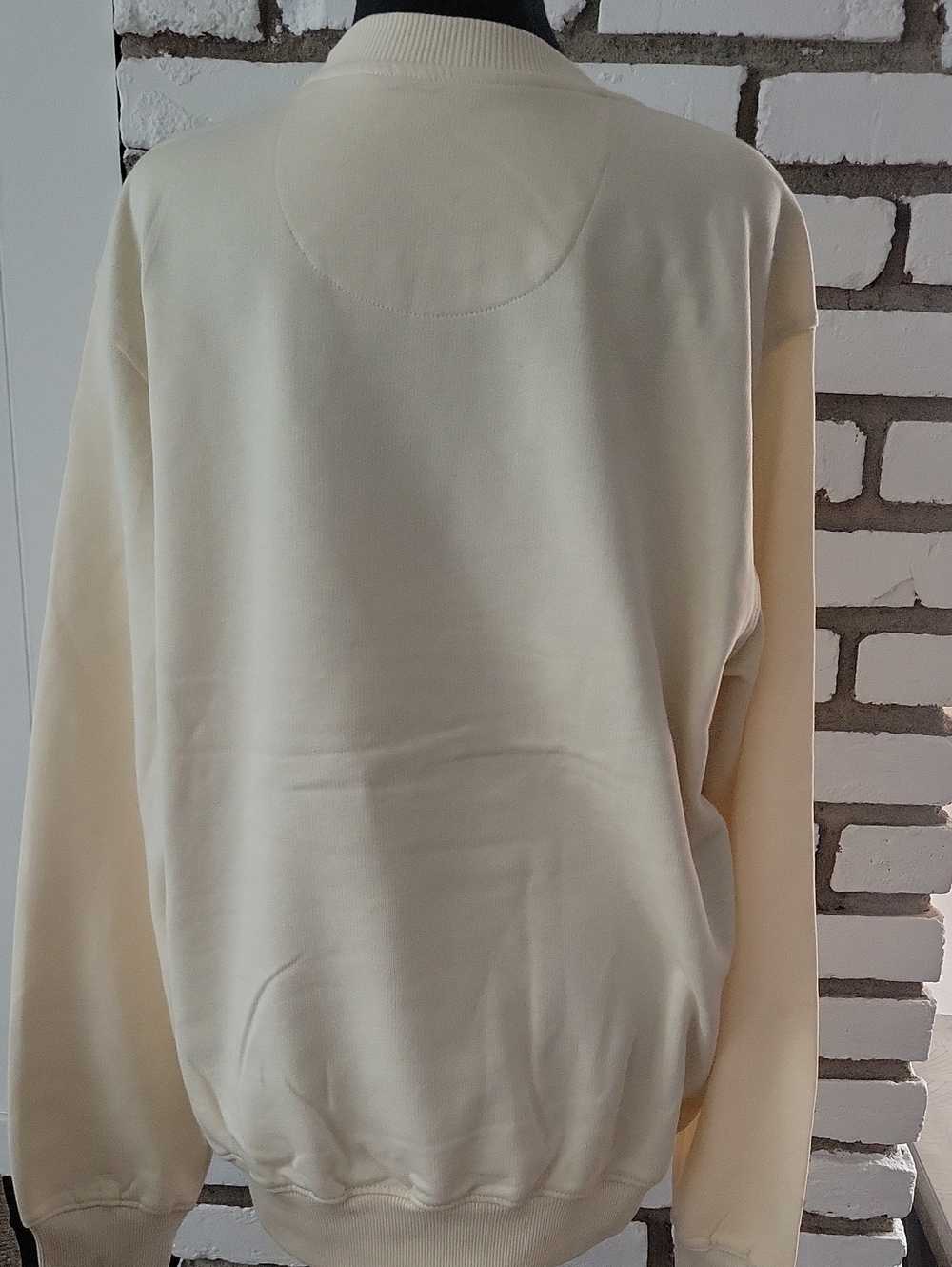 Disney Cream Crewneck Sweatshirt with Fall Mickey & Minnie Graphic - Picture 3 of 7